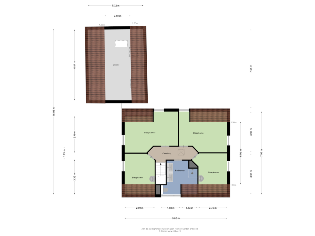 View floorplan of Eerste Verdieping of Aardheuvel 57