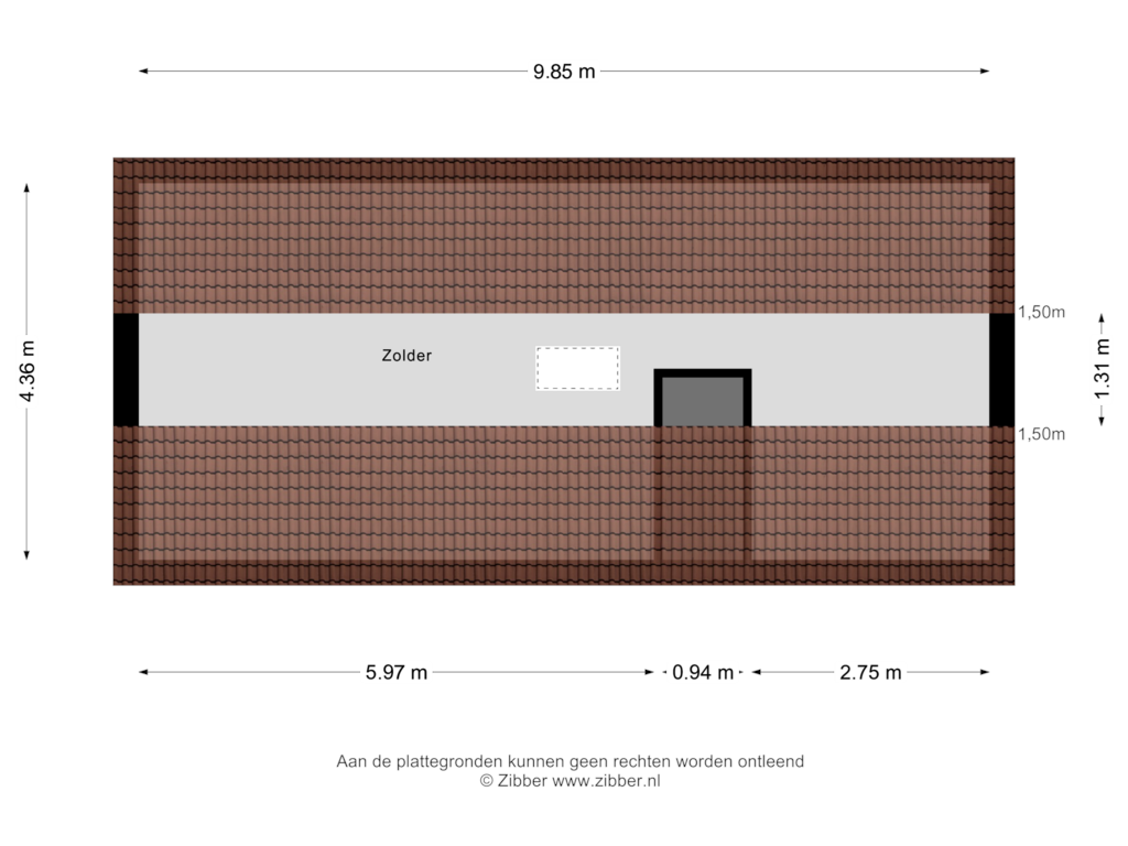 View floorplan of Zolder of Aardheuvel 57