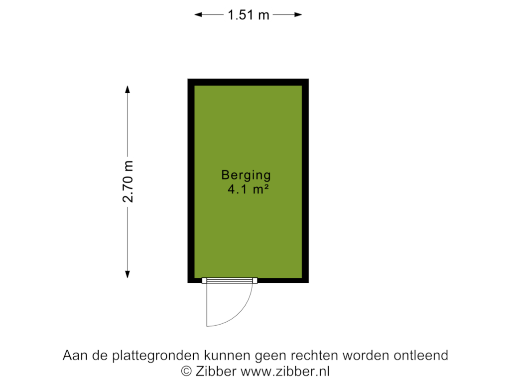 View floorplan of Berging of H. Cleyndertweg 331