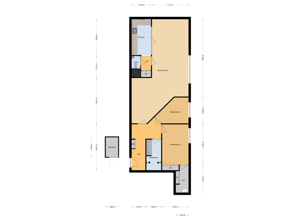 Bekijk plattegrond van Begane grond van Weversplaats 55