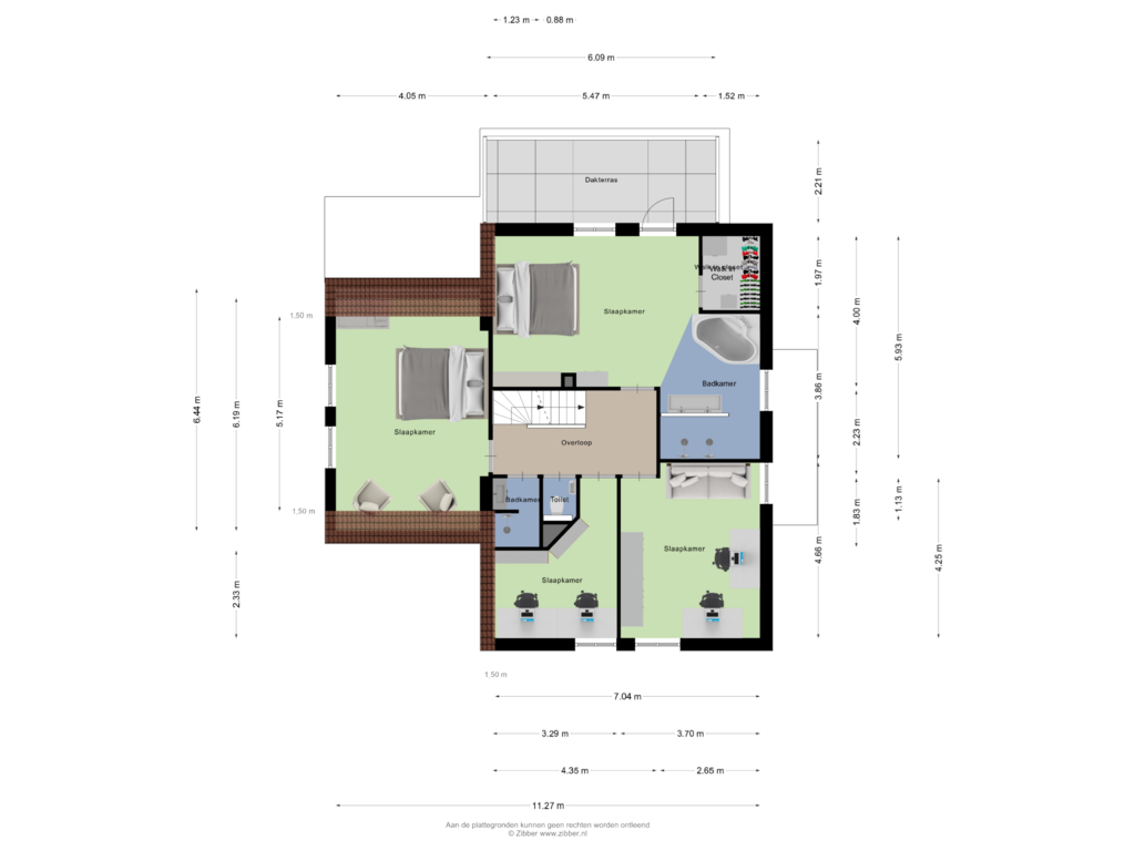 Bekijk plattegrond van Eerste verdieping van De Klaptes 15