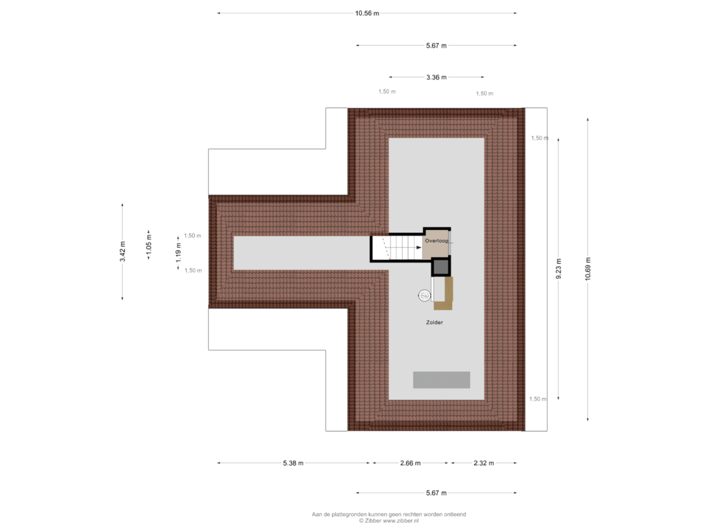 Bekijk plattegrond van Zolder van De Klaptes 15