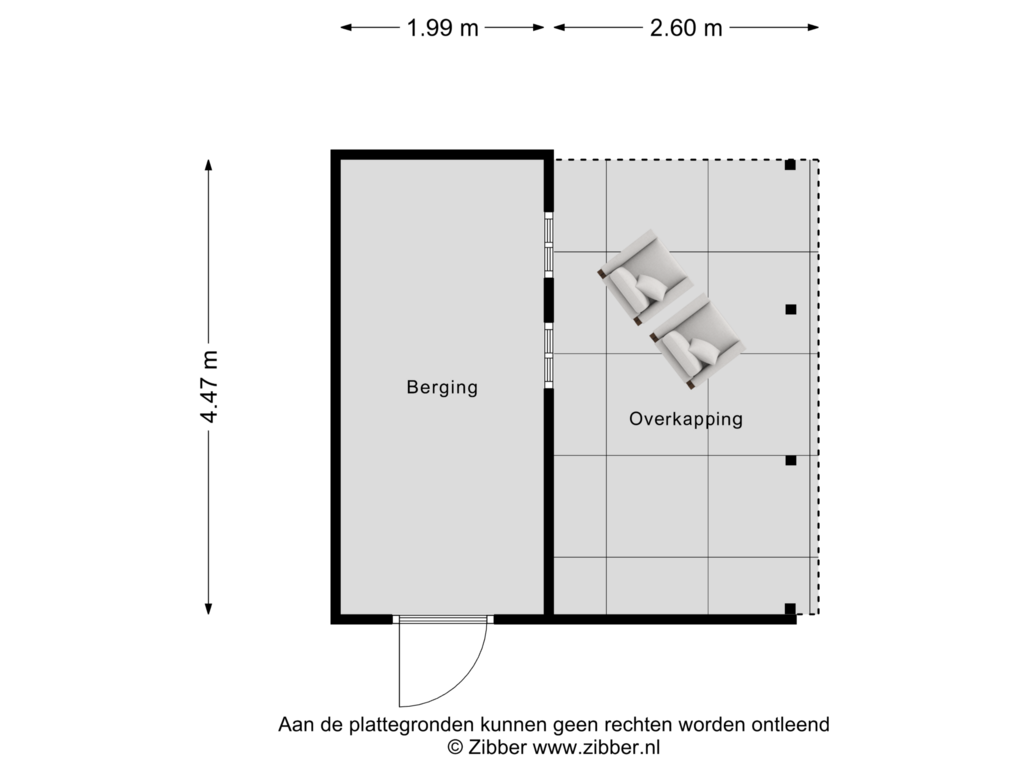 Bekijk plattegrond van Berging van De Klaptes 15