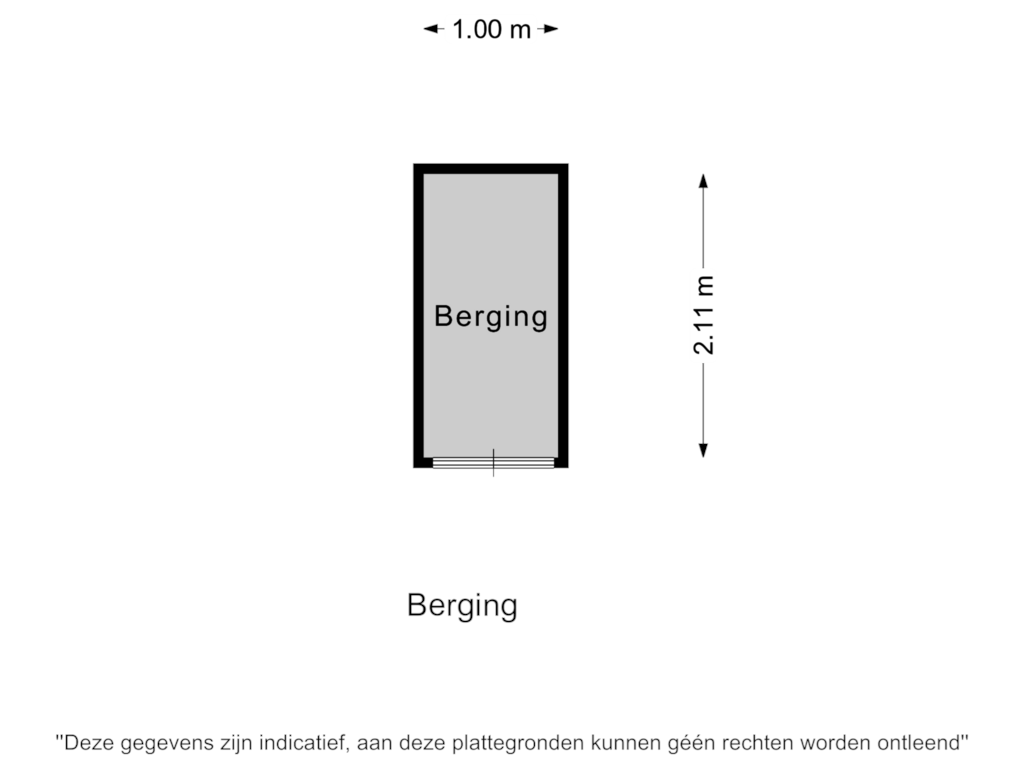 View floorplan of Berging of Kaaikhof 139