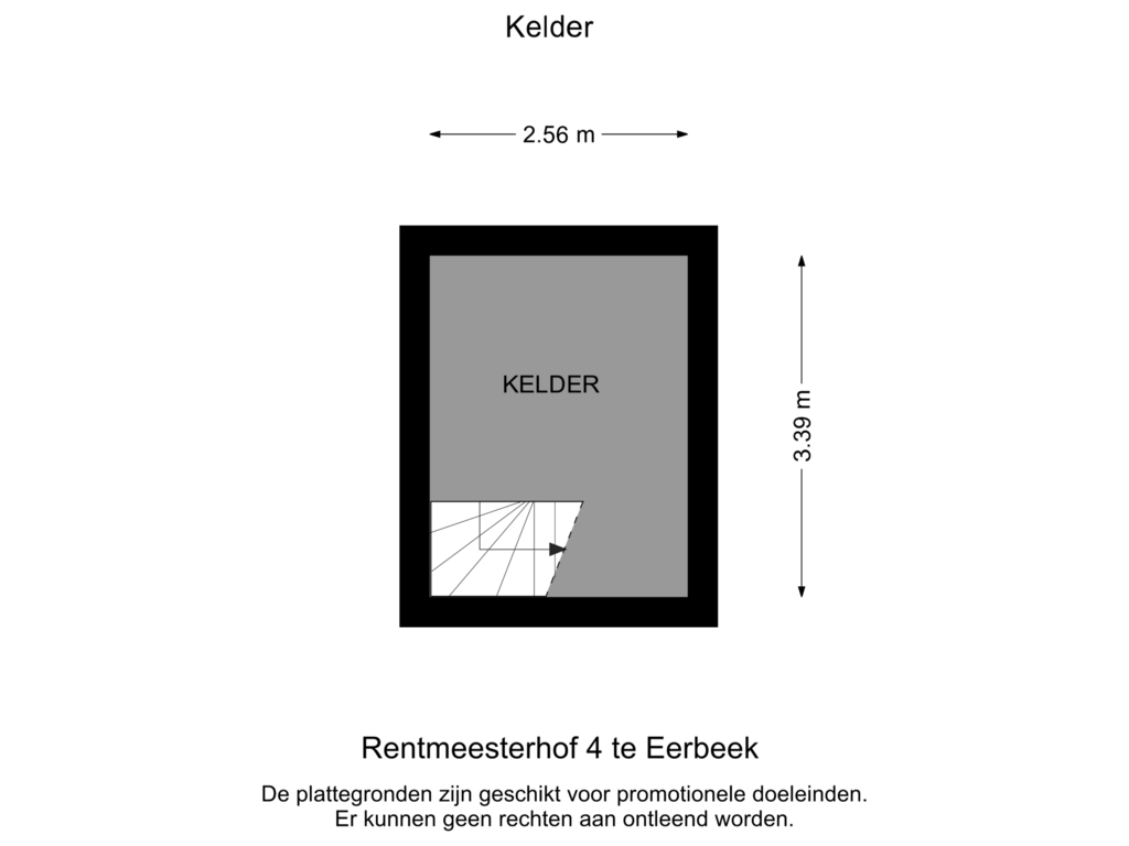 Bekijk plattegrond van Kelder 1 van Rentmeesterhof 4