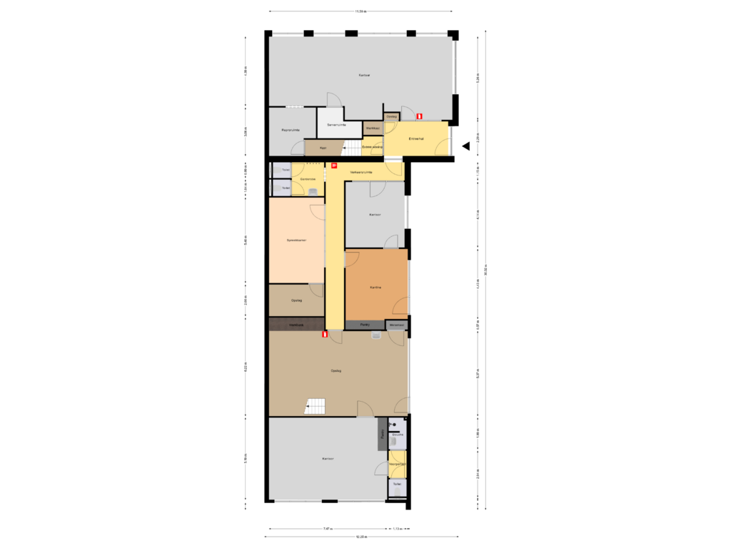 Bekijk plattegrond van Begane grond van Bonte Kraaiweg 22