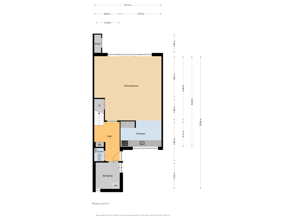 Bekijk plattegrond van Begane grond van Woldeveld 10