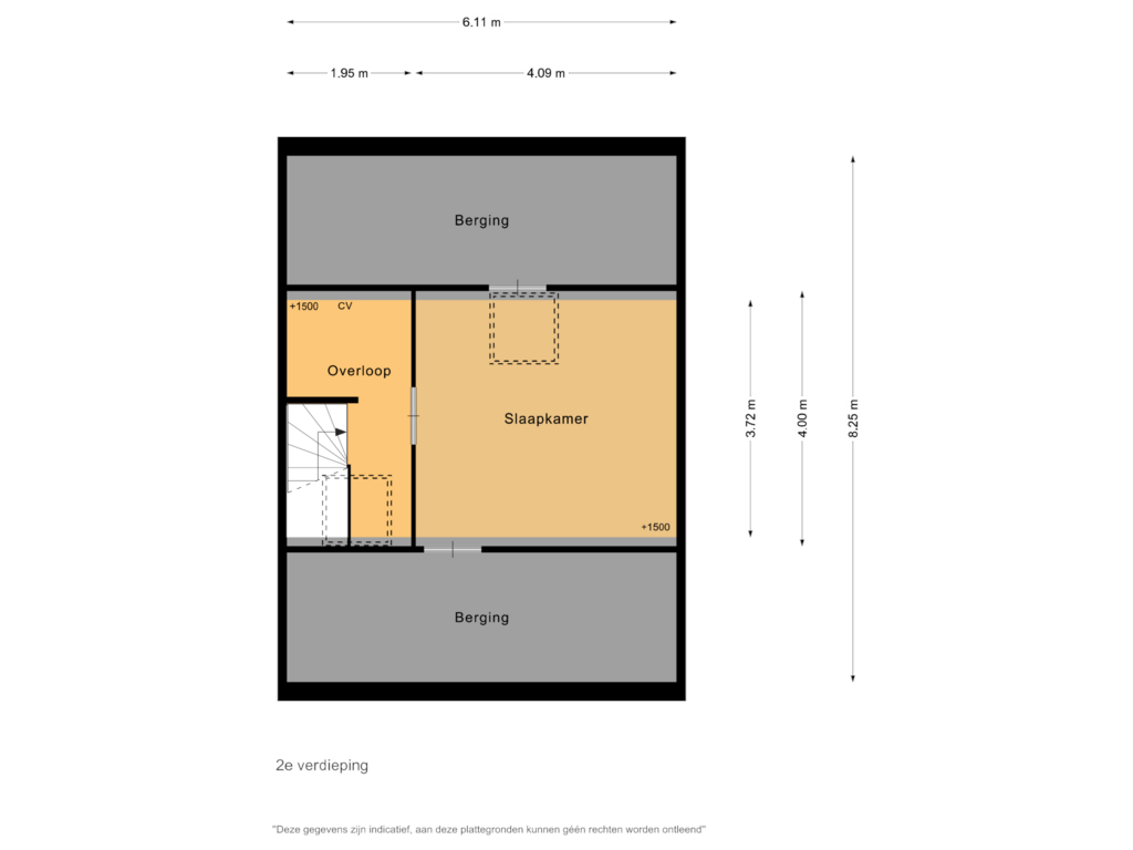 Bekijk plattegrond van 2e verdieping van Woldeveld 10