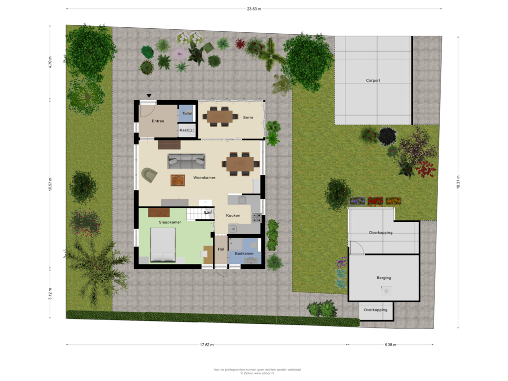 Bekijk plattegrond van Begane Grond  tuin van Fresia 24