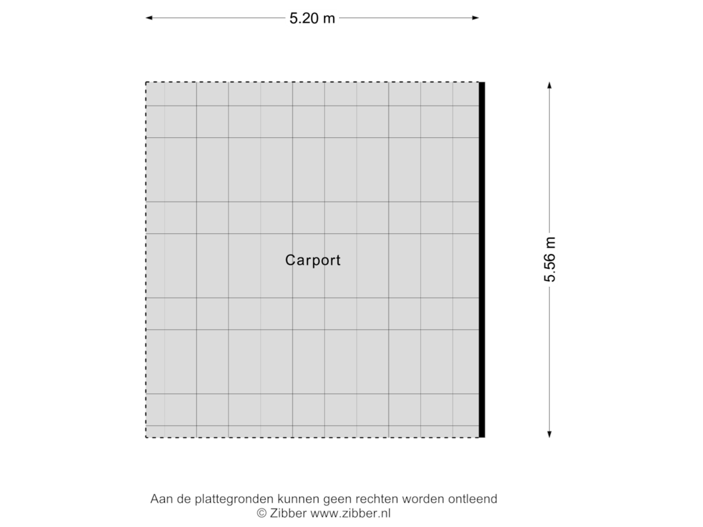 Bekijk plattegrond van Carport van Fresia 24