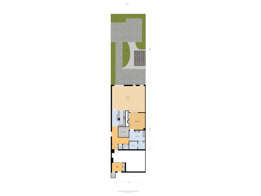 Bekijk plattegrond van Situatie van Herengracht 116-C