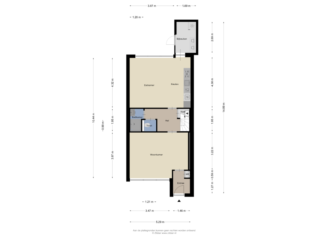 Bekijk plattegrond van Begane Grond van Rozenstraat 29