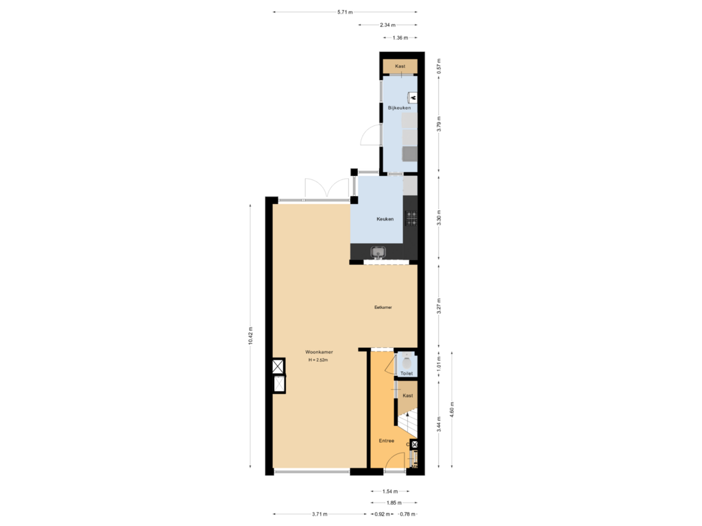 View floorplan of Begane grond of Sir Winston Churchillln 392