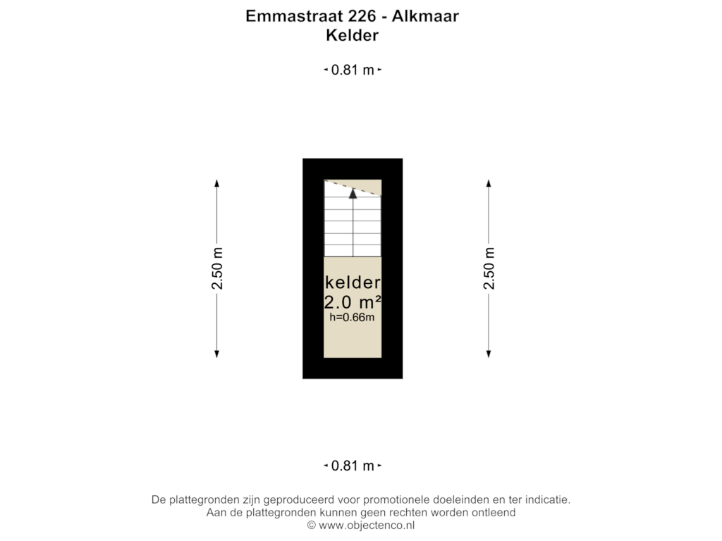 View floorplan of KELDER of Emmastraat 226