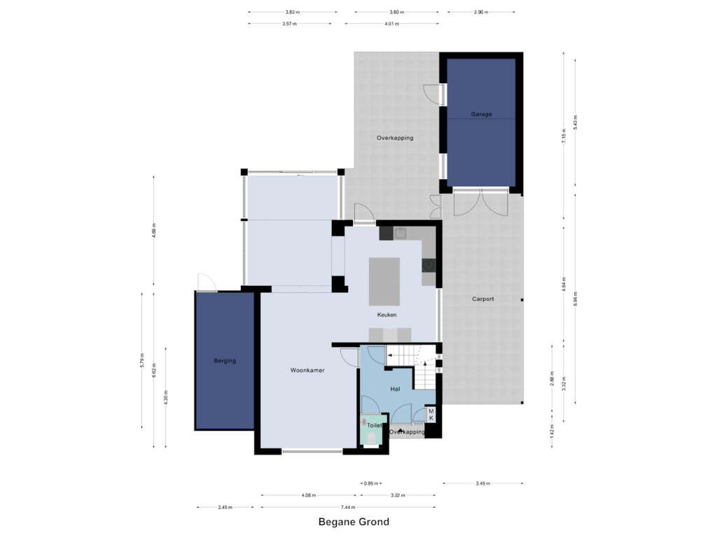 View floorplan of Begane Grond of Schuttecleef 9