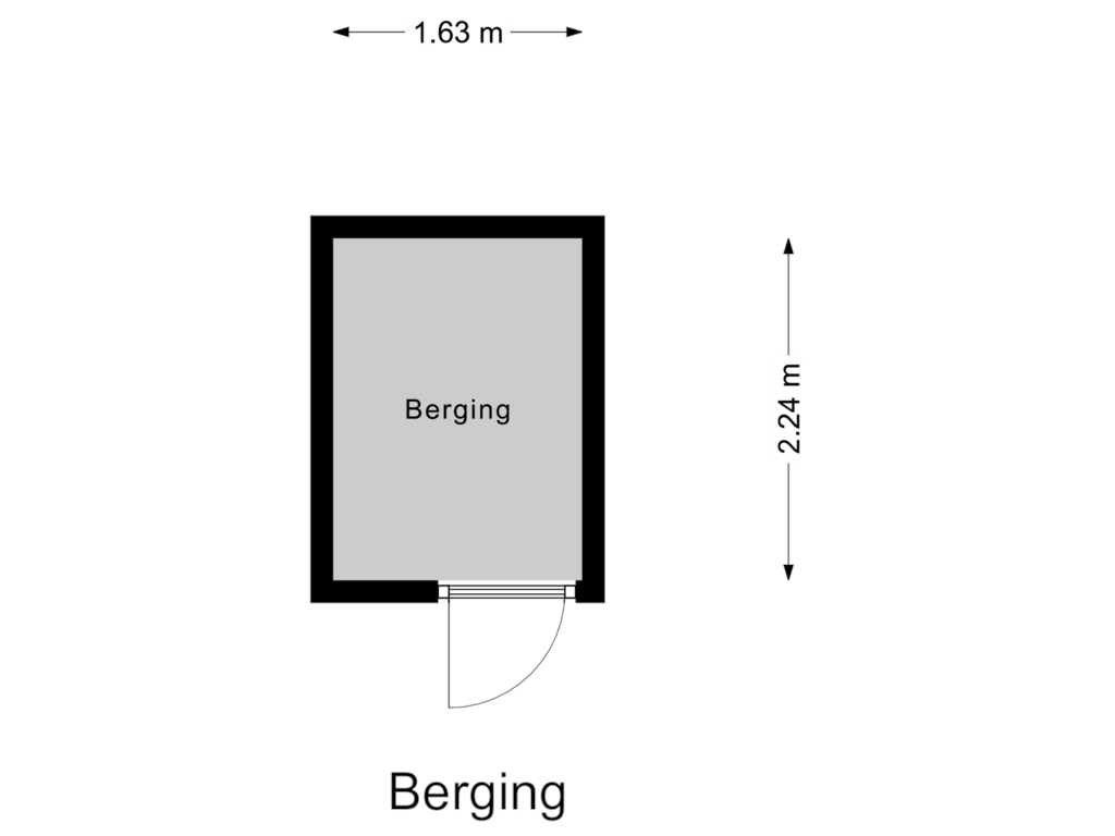 Bekijk plattegrond van Berging van Wagenaarstraat 12-E