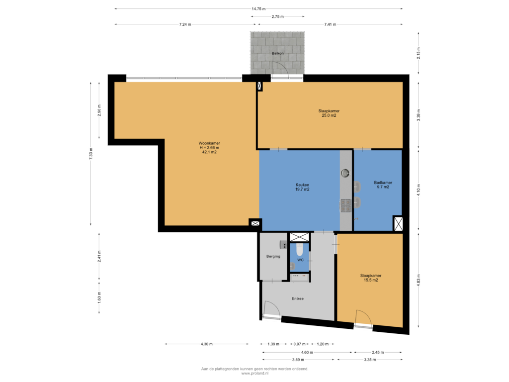 Bekijk plattegrond van Appartement van Hoofdstraat 78-C