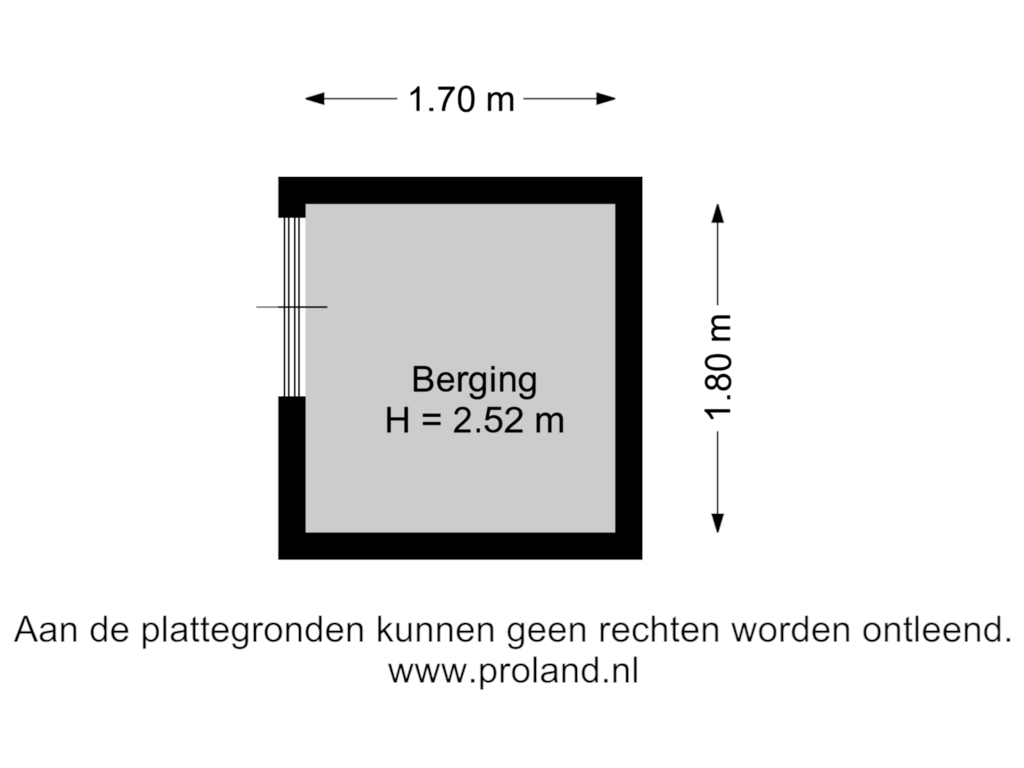 Bekijk plattegrond van Berging van Hoofdstraat 78-C