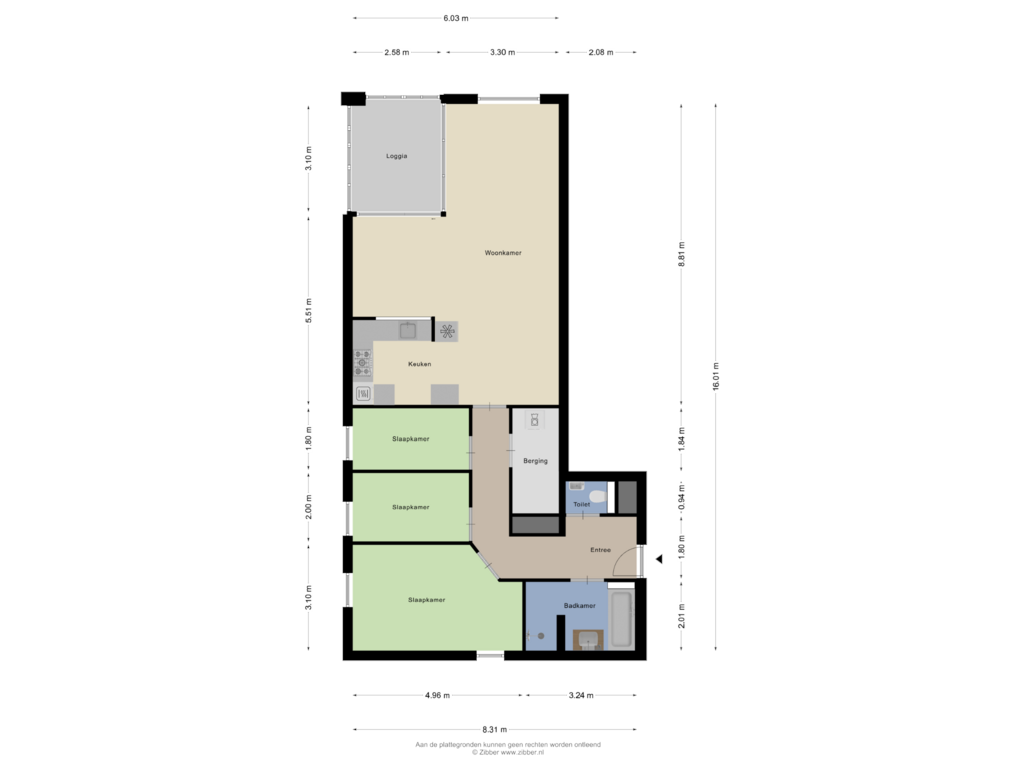 View floorplan of Appartement of Manis Krijgsmanhof 110