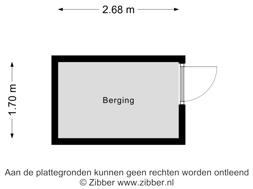 View floorplan of Berging of Manis Krijgsmanhof 110