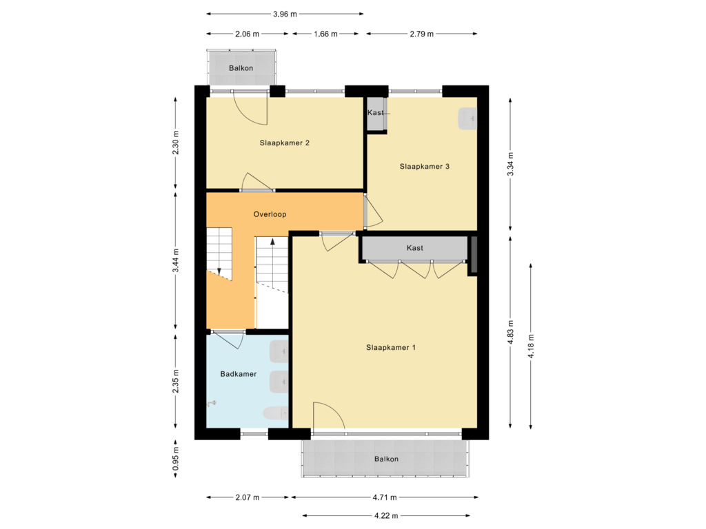 Bekijk plattegrond van Eerste verdieping van Jonkheer de Jongestraat 11