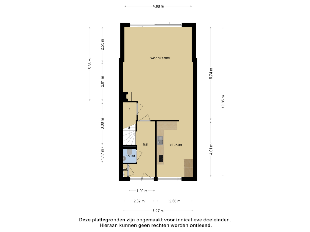 Bekijk plattegrond van Begane grond van Rijpstraat 48