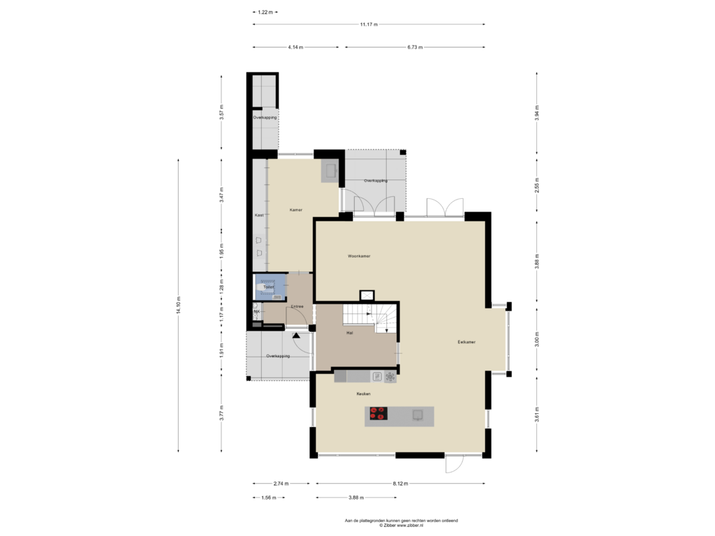 View floorplan of Begane Grond of Dorpstraat 79