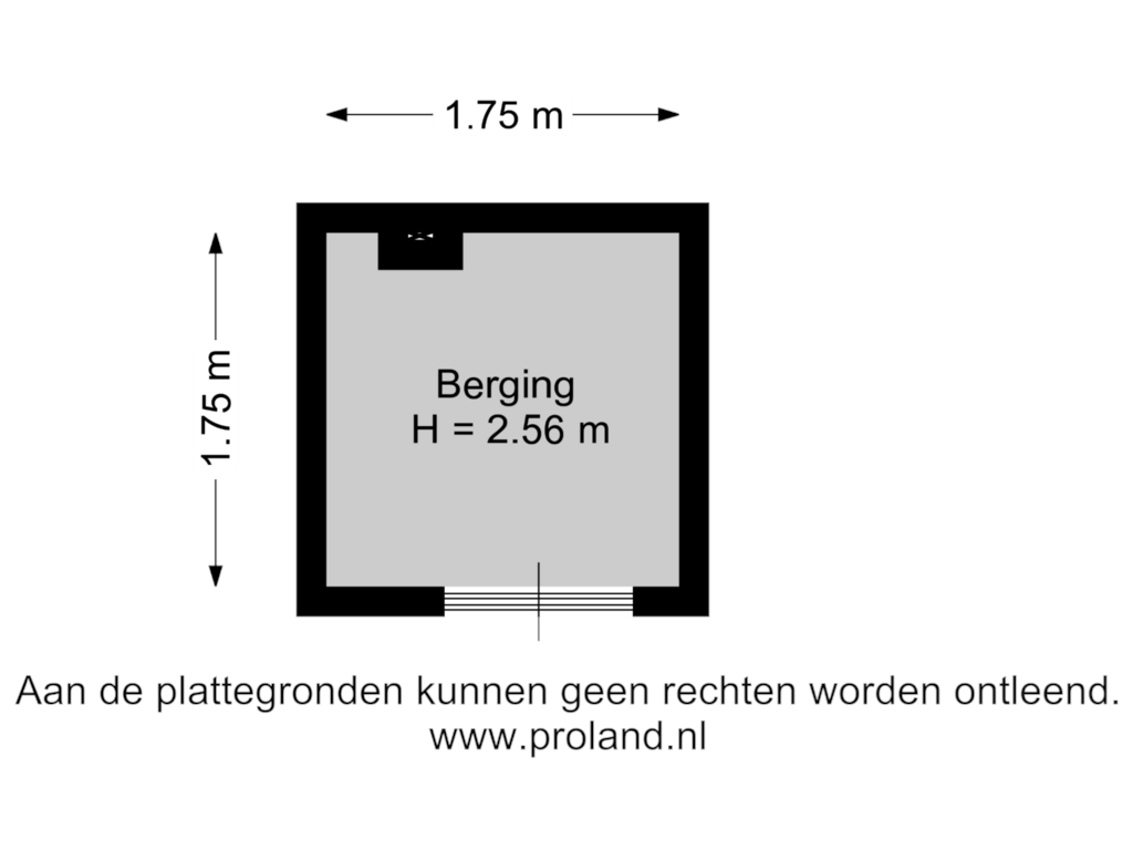 Bekijk plattegrond van Berging van Hoofdstraat 78-V