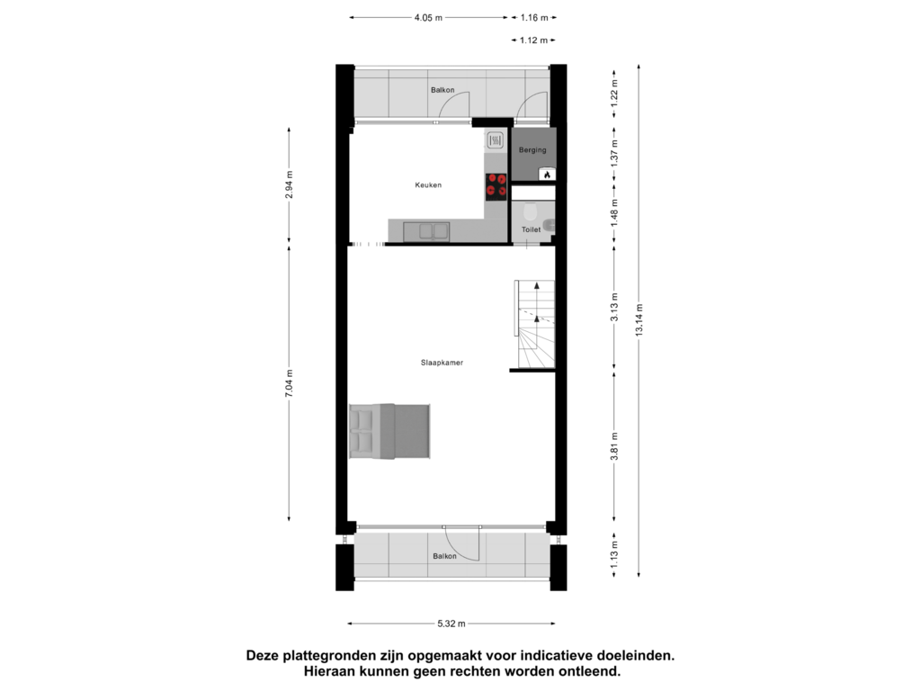 Bekijk plattegrond van Eerste Verdieping van Mgr Smitstraat 14