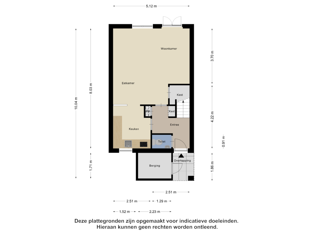 Bekijk plattegrond van Begane Grond van Rijksweg 70