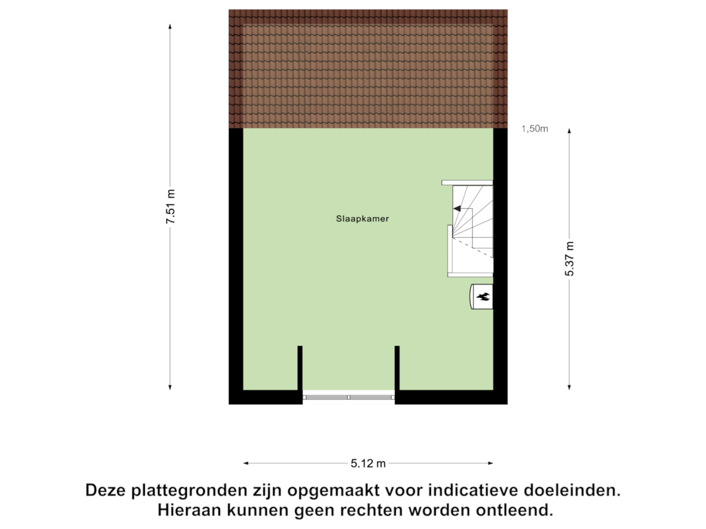 Bekijk plattegrond van Tweede Verdieping van Rijksweg 70