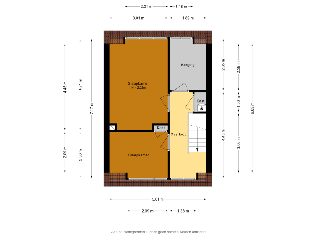 Bekijk plattegrond van 1e Verdieping van Majubastraat 1