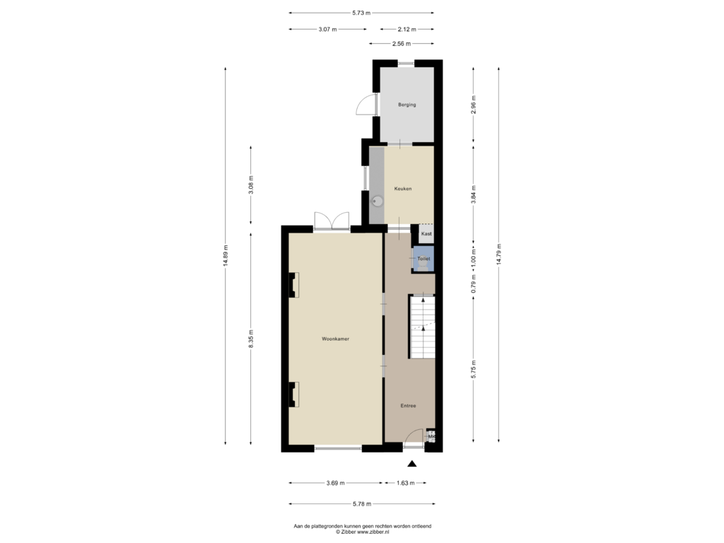 Bekijk plattegrond van Begane Grond van Elisabeth Strouvenlaan 13