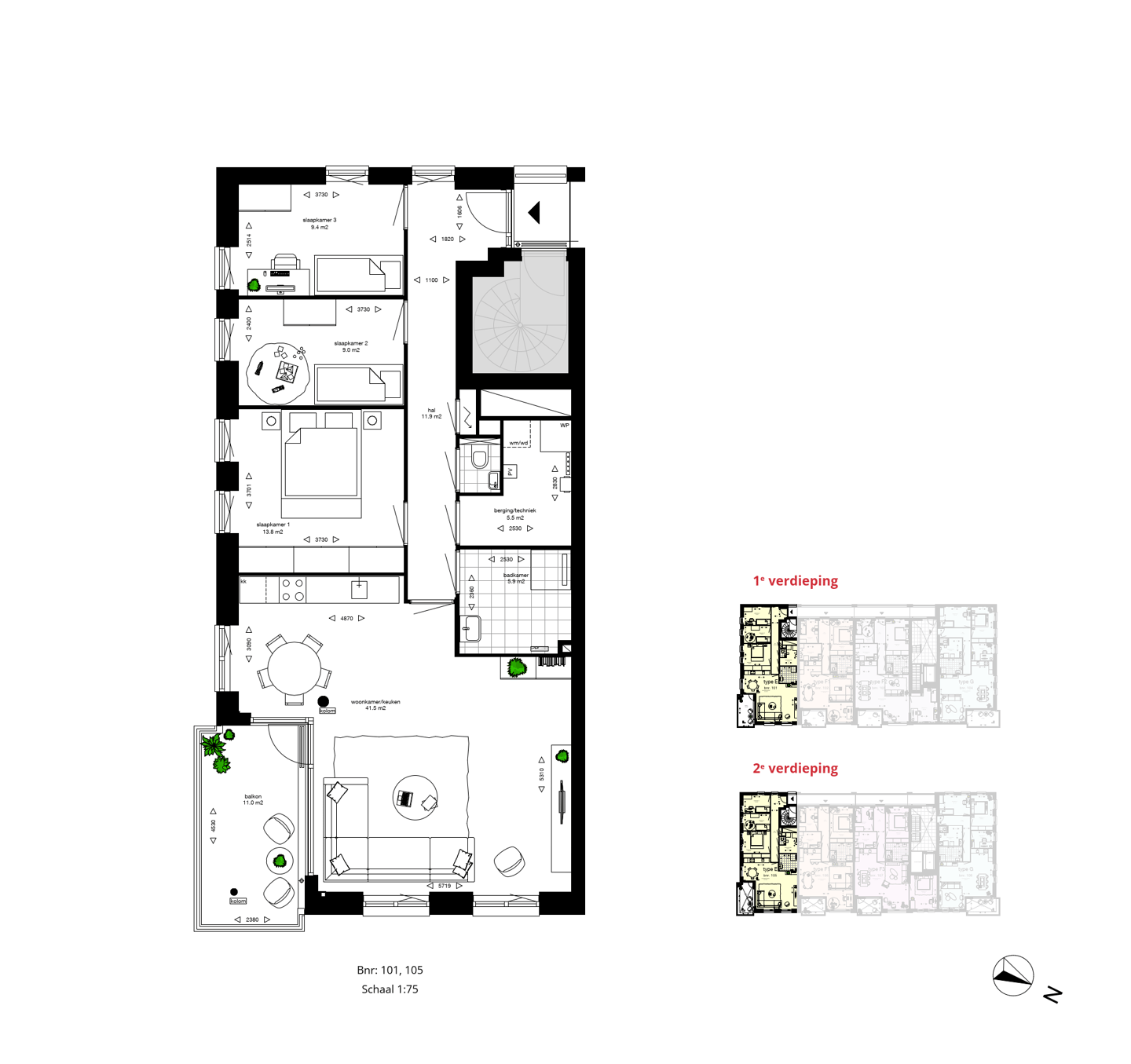 Foto 4 van Hoekappartementen (Bouwnr. 101)