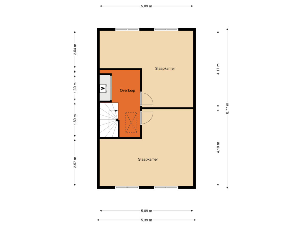 View floorplan of Tweede verdieping of Bouwlust 84