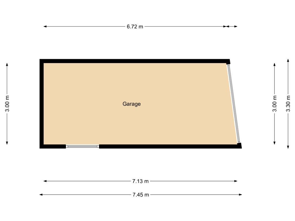 View floorplan of Garage of Bouwlust 84