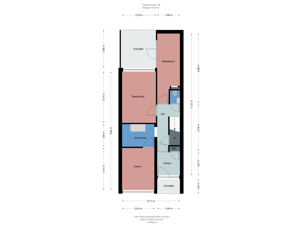 View floorplan of Begane Grond of Fazantenlaan 58