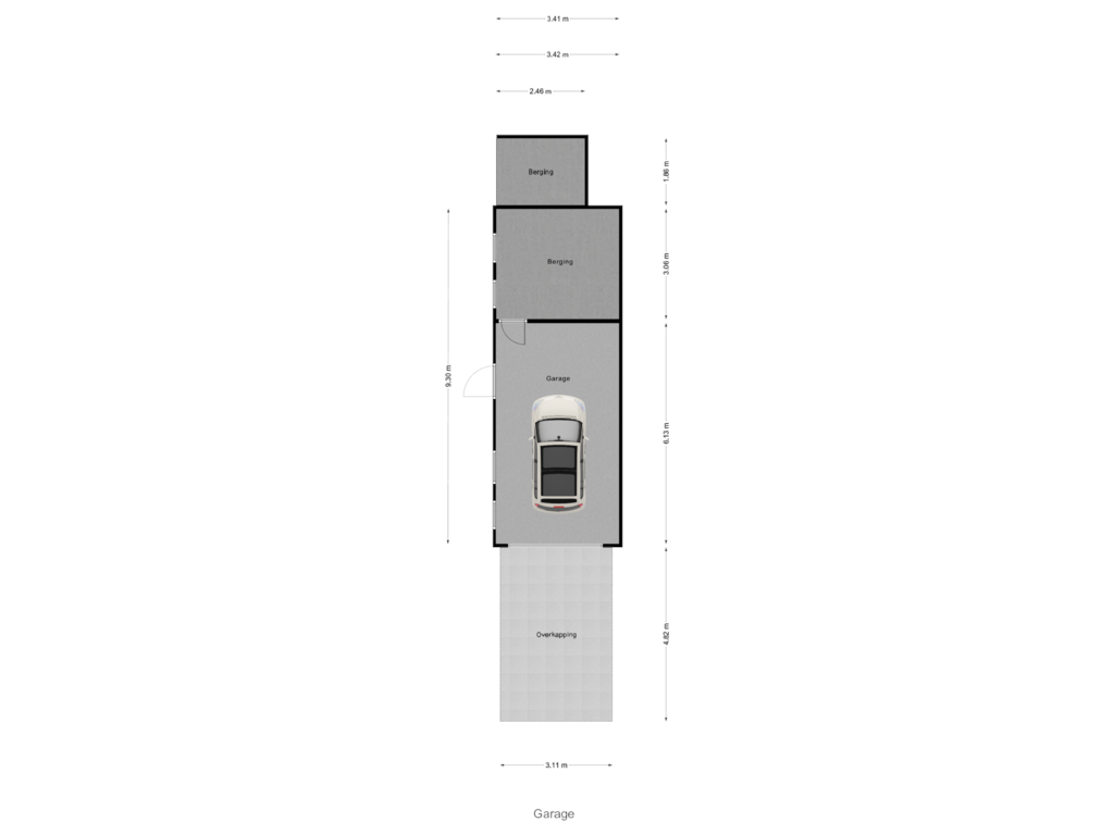 Bekijk plattegrond van Garage van Parallelstraat 36