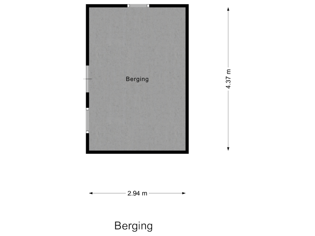 Bekijk plattegrond van Berging van Parallelstraat 36