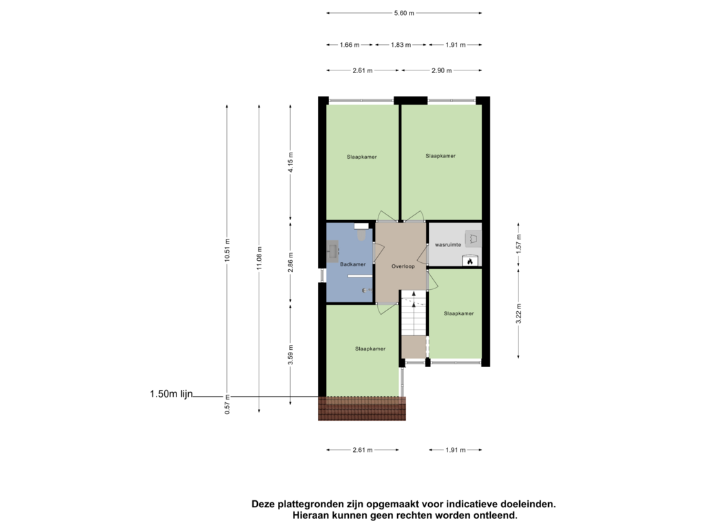 Bekijk plattegrond van Eerste Verdieping van Mercurius 8