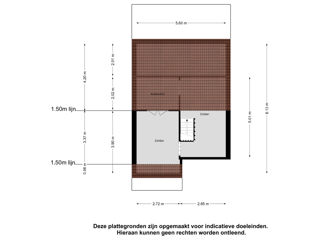 Bekijk plattegrond van Zolder van Mercurius 8