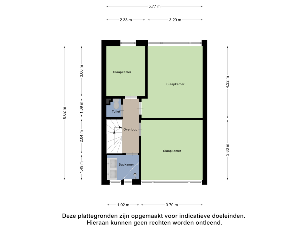 Bekijk plattegrond van Eerste Verdieping van Patrijsstraat 66