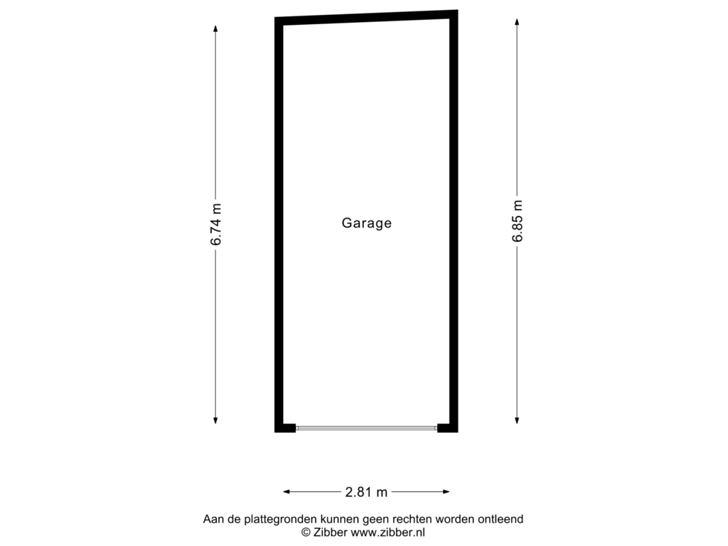 Bekijk plattegrond van Garage van Oude Molenstraat 102