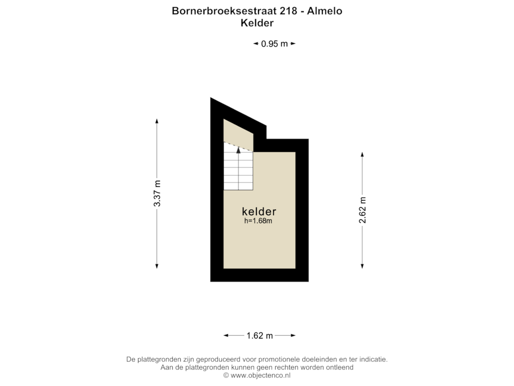 Bekijk plattegrond van Kelder van Bornerbroeksestraat 218