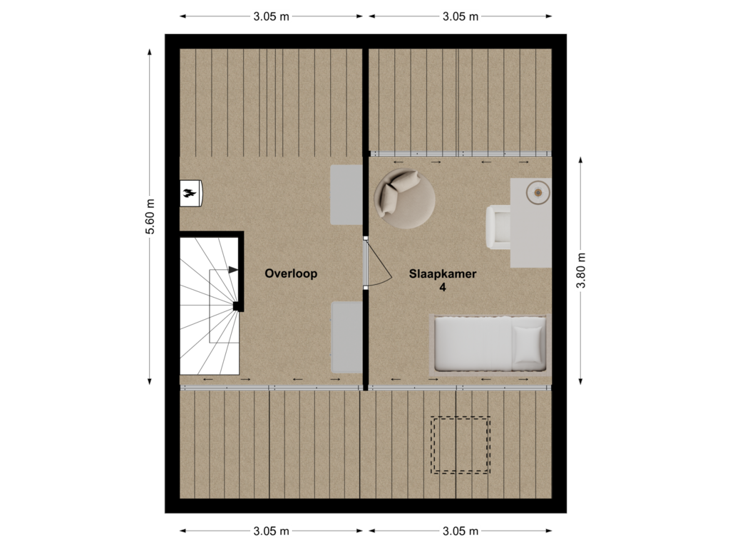 View floorplan of Floor 2 of Baarsplein 3