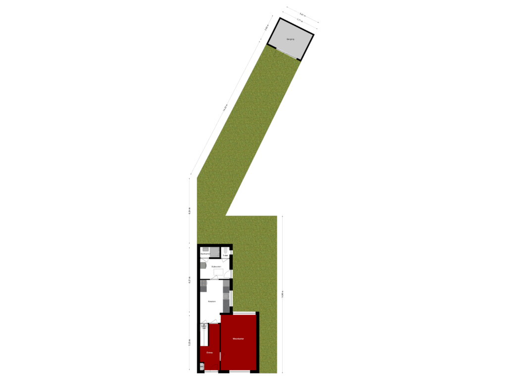 Bekijk plattegrond van Begane Grond Met Tuin van Zr Marie Adolphinestr 14