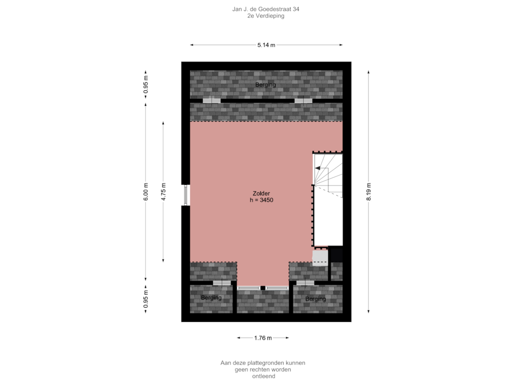 Bekijk plattegrond van 2e Verdieping van Jan J. de Goedestraat 34