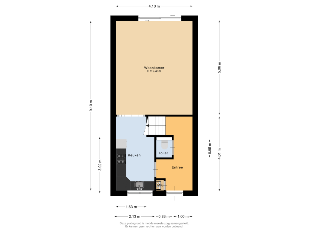 Bekijk plattegrond van Begane grond van Aldendrielpad 6