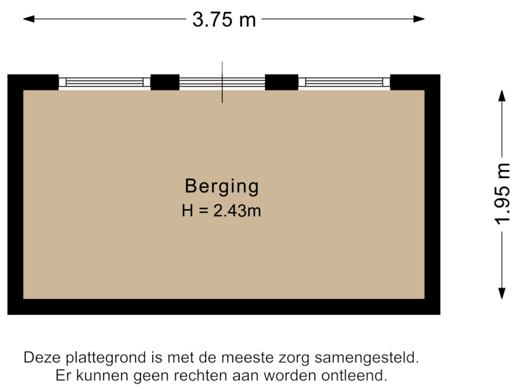 Bekijk plattegrond van Berging van Aldendrielpad 6