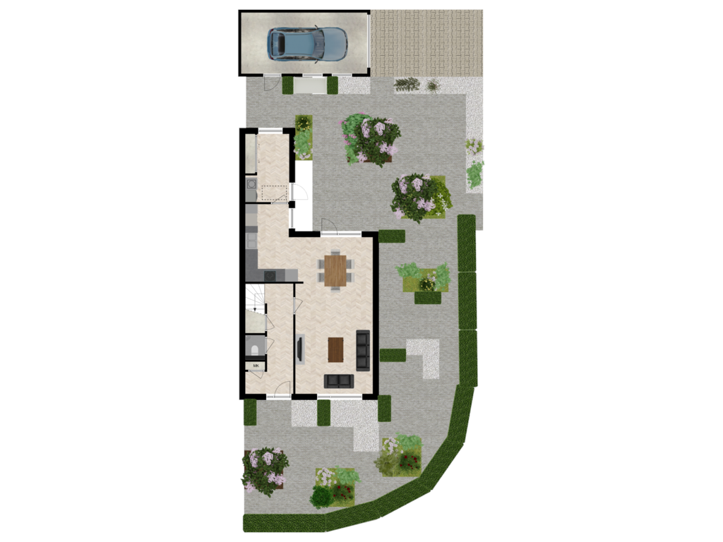 Bekijk plattegrond van Situatie van Grundel 19